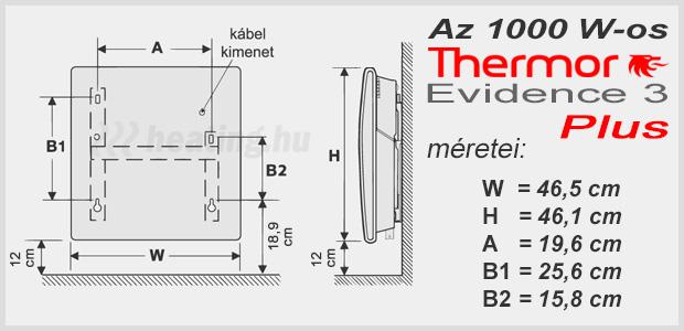 Az 1000 W-os Evidence 3 DIGITAL Plus elektromos radiátor kis helyigényű, kisebb szobákban ideális elektromos fűtés.