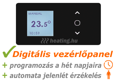 Thermor Soprano Sense 2 elektromos fűtőpanel napi programozással és jelenlét érzékelővel!